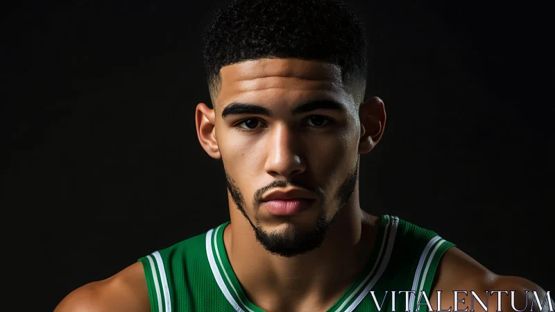 Courtbound intensity sharpens under sculpted studio light