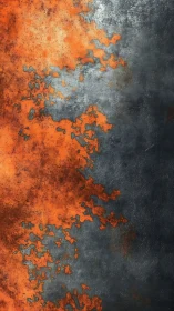 Rusted Metal Surface with Orange and Gray Corrosion
