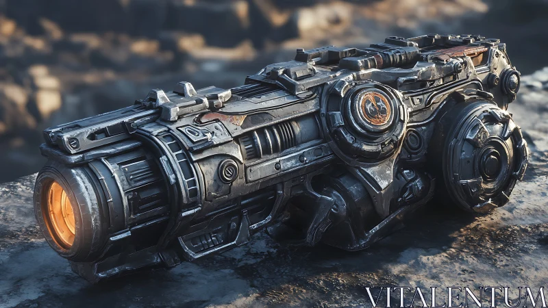 Starlit reactor crate humming on a forgotten rocky outpost.