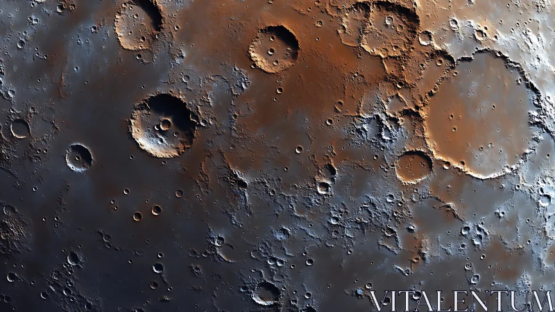 Lunar crater fields glow in raking sunrise illumination.