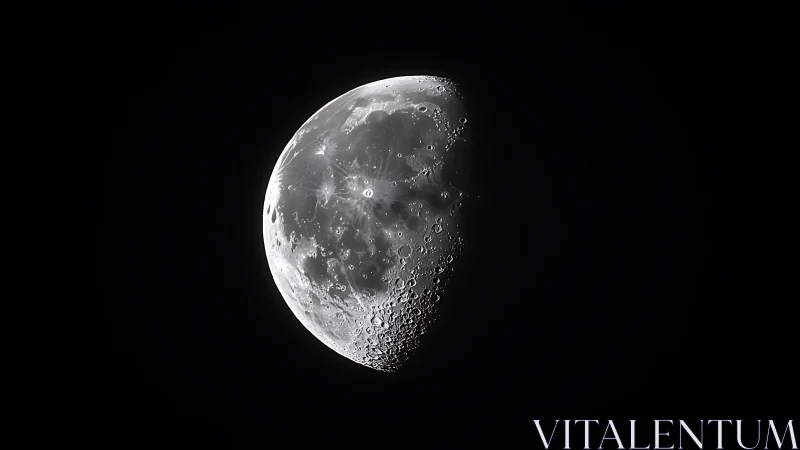 Lunar terminator study with high-contrast crater topology.