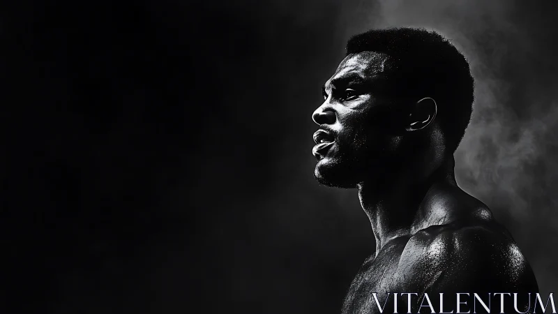 Striking Profile: Raw Power and Determination Captured