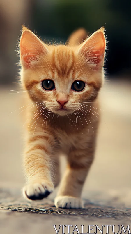 Golden Kitten on the Move: Curious Eyes Meet the World