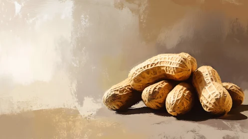 Humble peanuts lounge in sunlight like textured desert stones