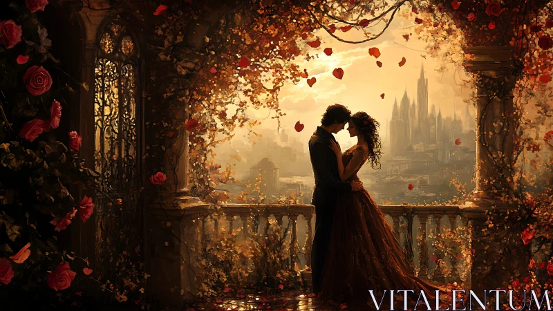 Golden Hour Romance Above the City.