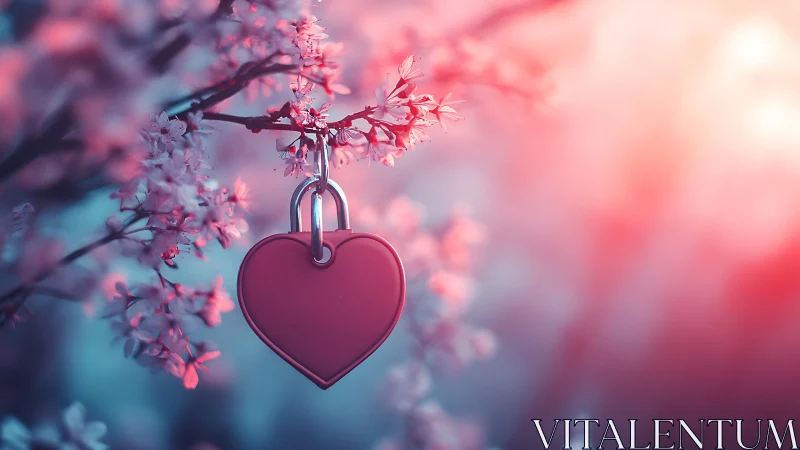 Heart-Shaped Lock Blooms With Love and Hope.
