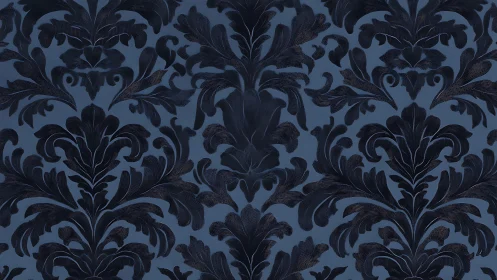 Midnight damask pattern brings quiet elegance to any space