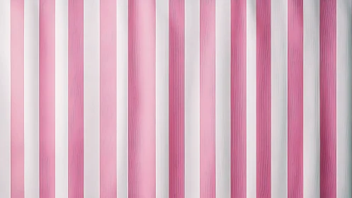 Vertical pink white stripes form soft minimal backdrop pattern.