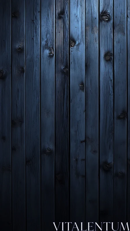 Moody navy wood planks glow gently in soft side light