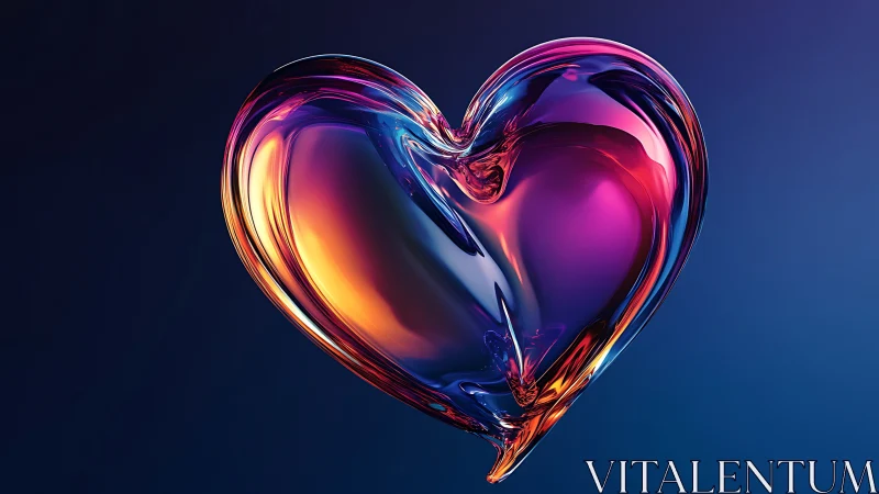 Luminous Heart: A Glowing Love Symbol.