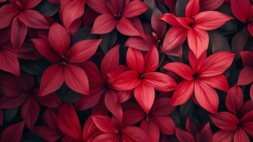Crimson Petals in Bloom: A Study in Red.
