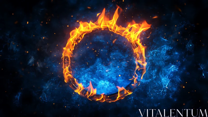 Infernal Portal Ignites: Flame & Ice Collision.