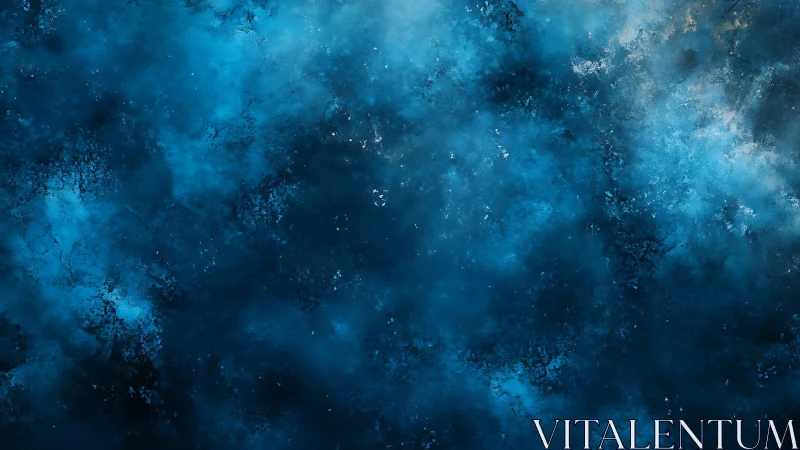 Nebulous blue tides quietly swallow the starlit silence