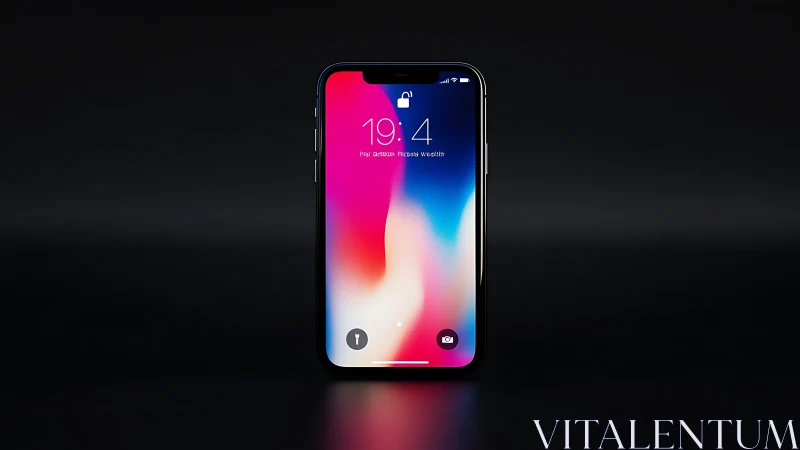 Chromatic Portal: iPhone's Dreamy Gradient Lock Screen.