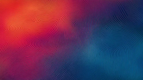 Gentle gradient waves weaving warm red into deep blue.