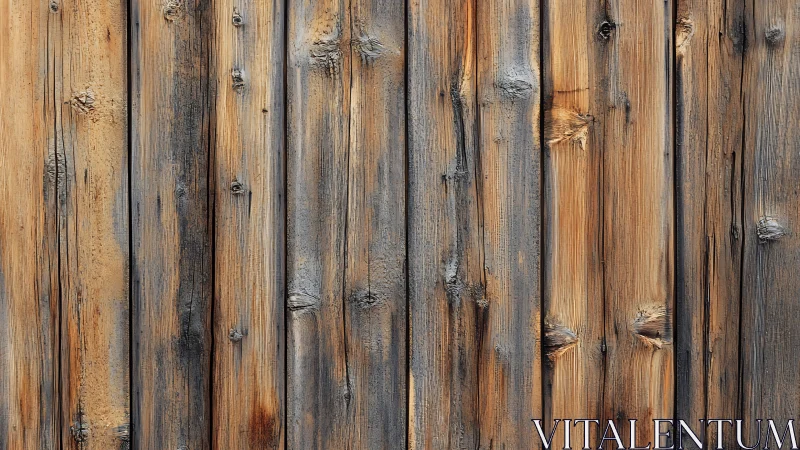 Weathered wooden plank wall with vertical grain pattern.