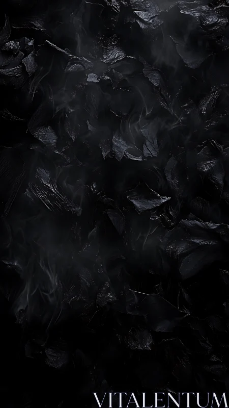 Smoky black charcoal texture invites a moody, modern look