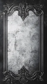 Baroque silver frame quietly waits to host a dramatic story