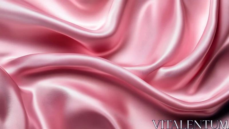 Pink fluid surface with flowing wave patterns and luminous gradients