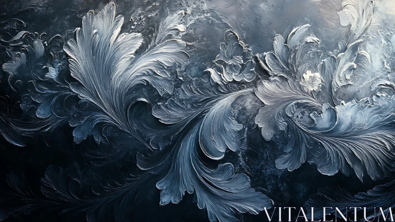 Frost feather currents carve silver storms across glass