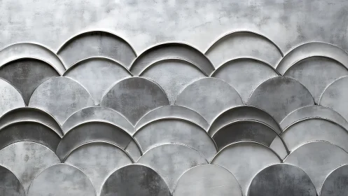 Metallic moon waves quietly fold into layered silver dunes