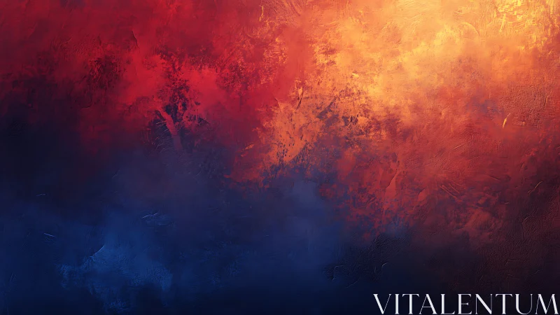 Chromatic Gradient Abstraction: Deep Blue to Radiant Orange.