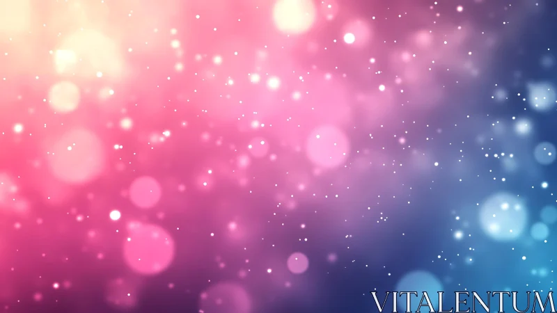 Soft Pink and Blue Bokeh Light Background in Abstract Style.