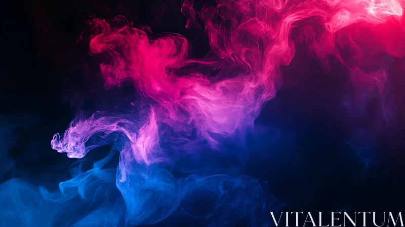 Neon smoke river swirling between magenta storms and abysses.