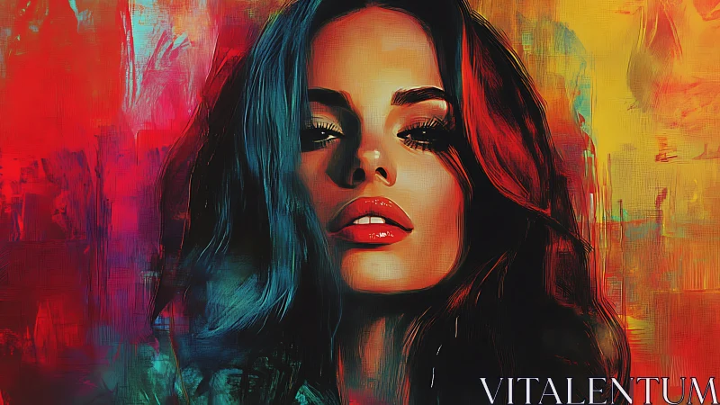 Chromatic muse leans into firelight and ocean shadows