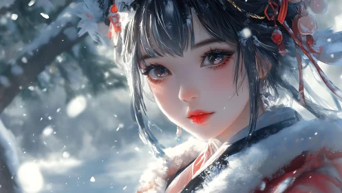 Snow-kissed gaze holds winter’s quietest, brightest secrets