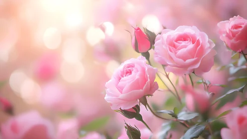 Soft dawn leans in close to listen to the blushing roses