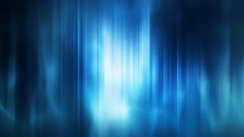 Abstract vertical blue light streaks digital background art.