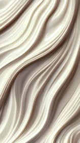 Pearlescent fluid ridges with glossy sculpted surface waves