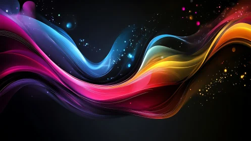 Chromatic plasma wavefronts in dynamic spectral motion.