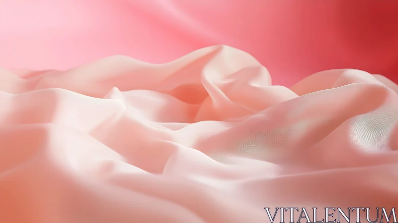 Optically diffused pink satin folds under soft gradient lighting.