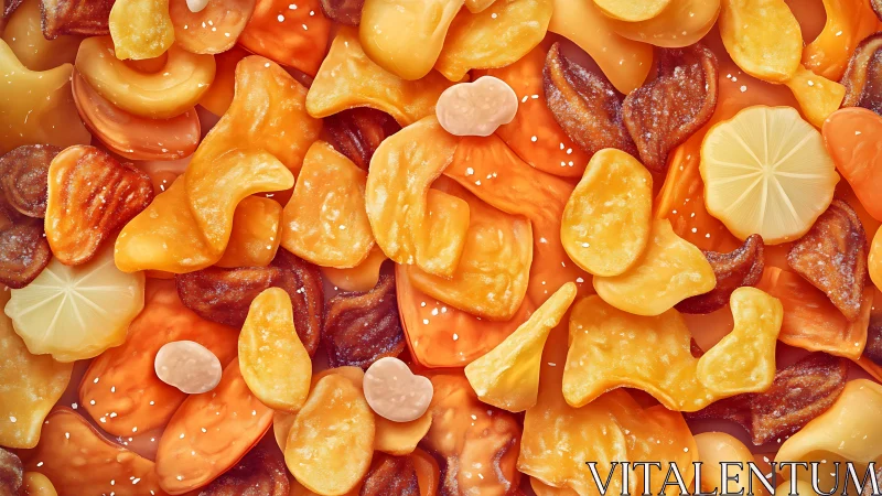 Candy Medley Bursting in Golden and Coral Splendor.