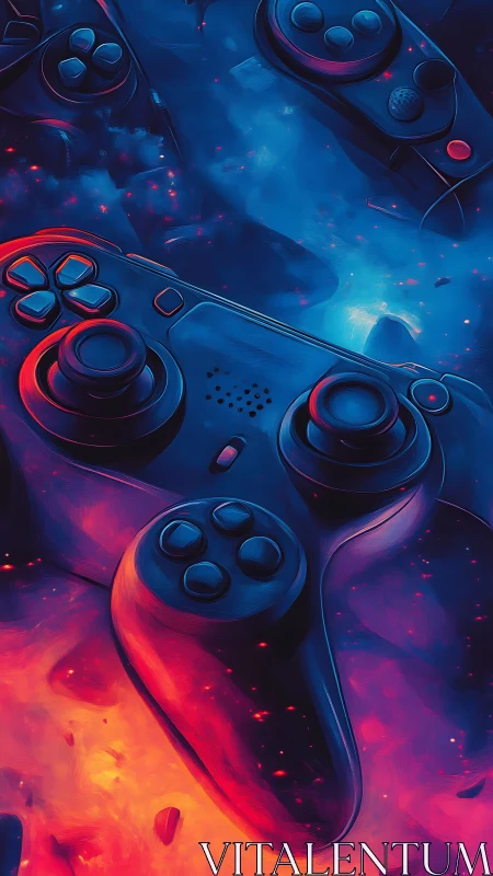 Neon Gaming Peripherals: Chromatic Heat Diffusion Study.