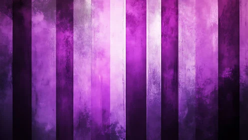 Vertical violet echoes march through a misty neon haze