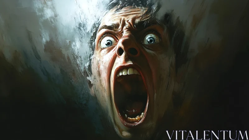 Raw scream in the dark, an intense surge of emotion unbound.