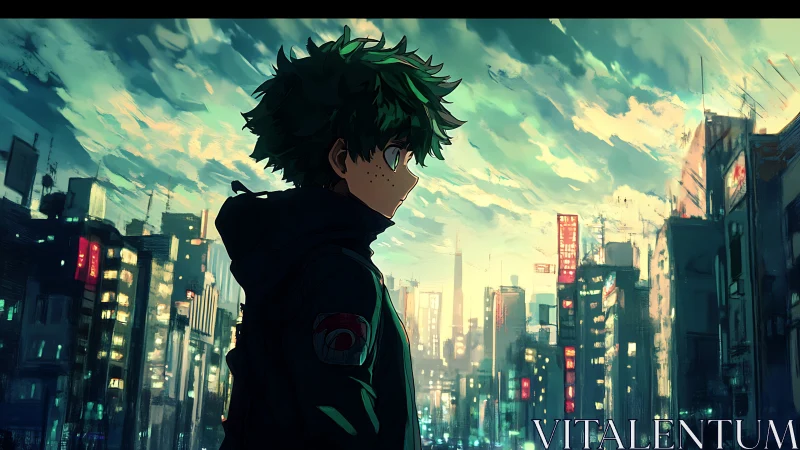 City lights and quiet courage at the edge of evening.