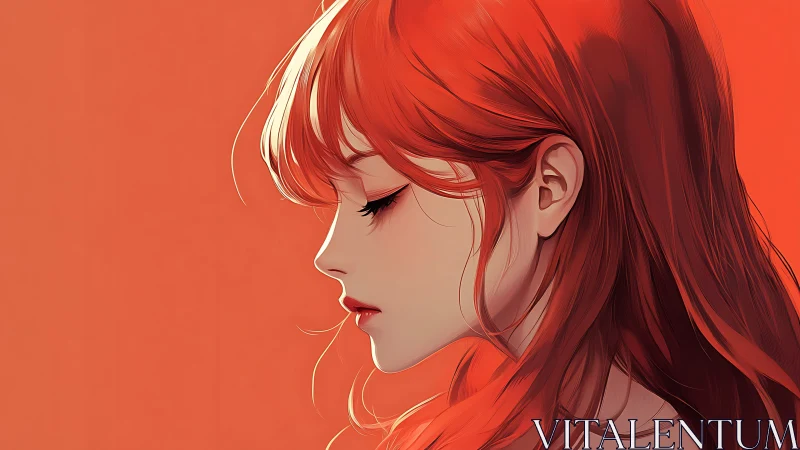 Crimson quietness leans into the light and whispers inward