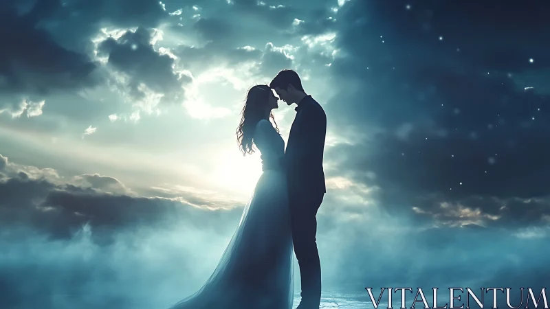 Two Hearts Meet Beneath the Clouds.