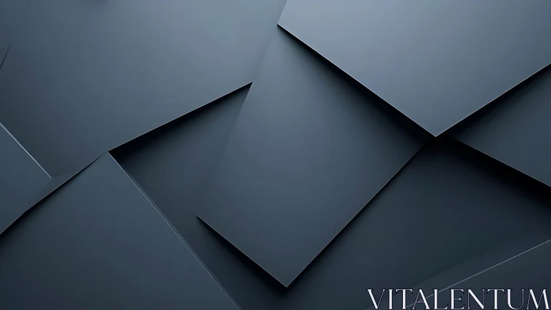 Layered midnight panels create a calm geometric embrace