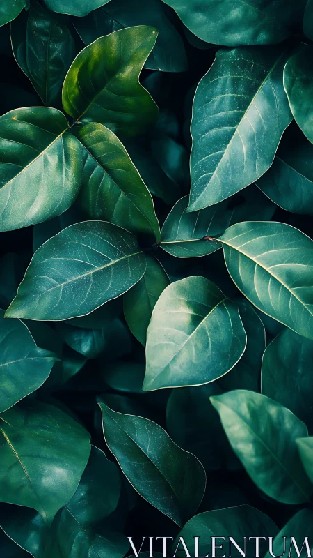 Layered emerald foliage study with tonal depth focus.