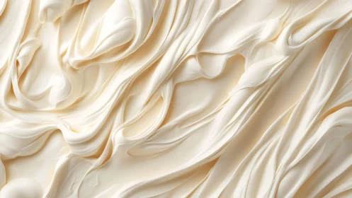 Creamy Abstract Texture with Flowing Swirls, Soft Pastel Art.