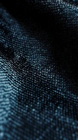 Macro view of dark woven textile with shallow depth of field.