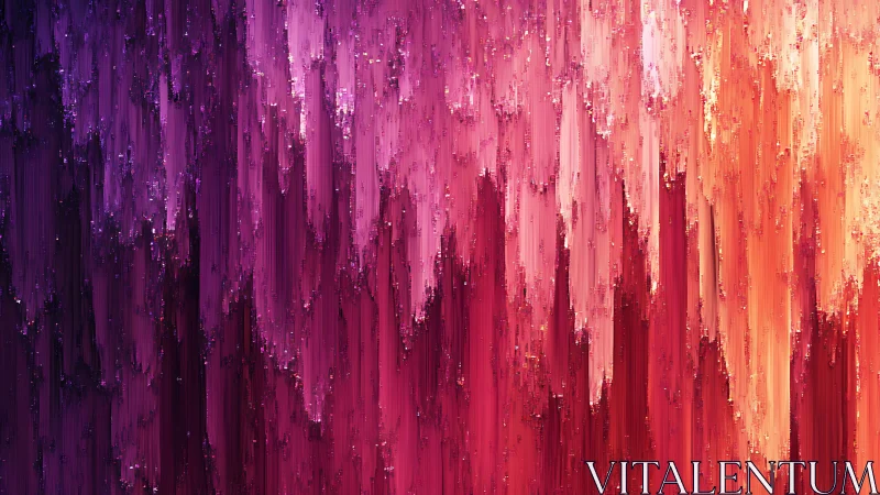 Radiant vertical color streams cascade in prismatic motion.