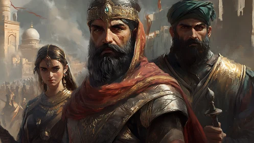 Regal desert leaders stand defiant amid stormlit city siege