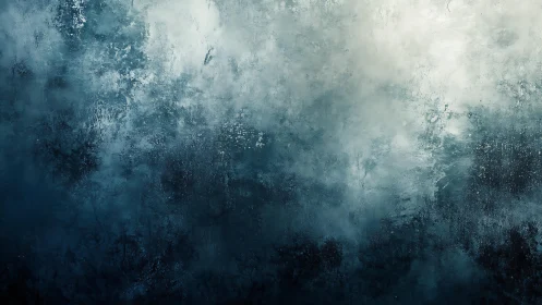 Abstract blue and white textured background with moody gradient.