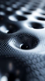 Parametric metallic surface with droplet in micro-dimpled cavity